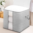 thumbnail image 3 of zanvin Bedding Clothes Storage Bins , Folding Wardrobe Storage Box Sweater Pants Organizing Box Drawer Style Bedroom Storage Box, 3 of 4