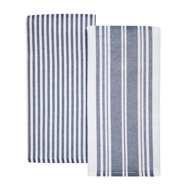 Lot de 2 torchons de cuisine Better Homes & Gardens, tissés à plat, indigo