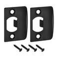 thumbnail image 4 of simhoa 2Pcs Door Strike Plates Accessories D Shaped Professional for Interior Doors Straight Corner, 4 of 7