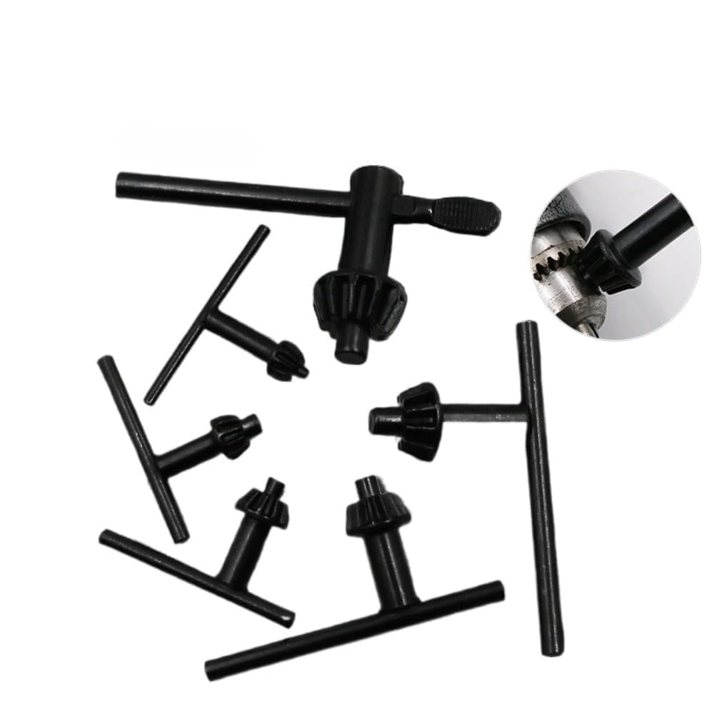 Waltool 7Pcs 6 Sizes Drill Chuck Key Wrench with 4 in 1 Drilling Tool, 3/4 5/8 1/2 3/8 1/4 5/32 Carbon Steel Replacement Drill Press Chuck Key for Electric Drill Clamping Waltool 7Pcs 6 Sizes Drill Chuck Key Wrench with 4 in 1 Drilling Tool, 3/4 5/8 1/2 3/8 1/4 5/32 Carbon Steel Replacement Drill Press Chuck Key for Electric Drill Clamping