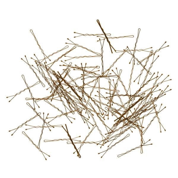 Goody SlideProof Bobby Pins, Brown 2-inch Hair Pins, 100 Count