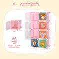 thumbnail image 3 of Costway 8-Cube Kids Wardrobe Baby Dresser Bedroom Armoire Clothes Hanging Closet with Doors Pink, 3 of 10