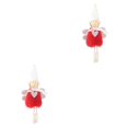 thumbnail image 2 of stanreset Noël Peluche Ange Suspendu Jouet Vacances Pendentif Décoration Rouge 2Set, 2 of 6