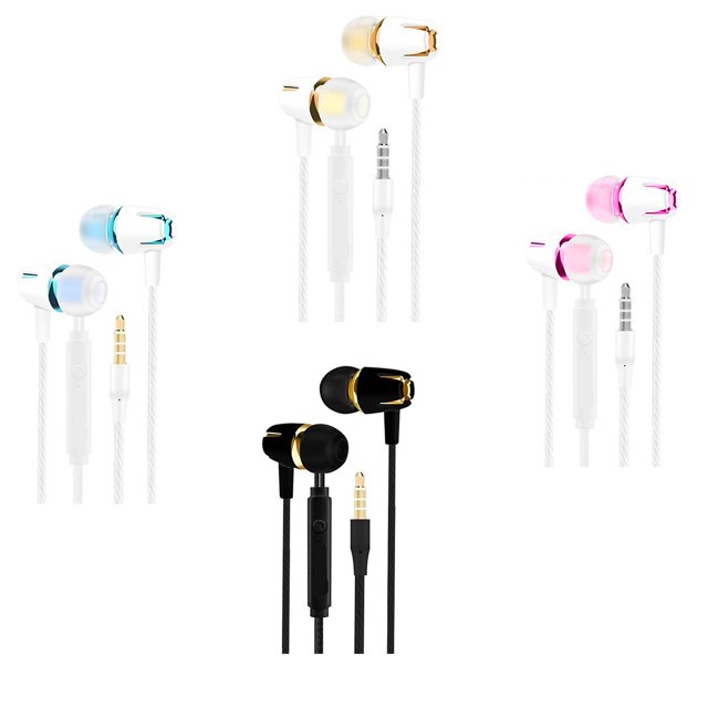 In Ear Earphone Running Sports Headphone Wired Earplug Headset in ear headset with Microphone for Android for IOS