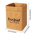 thumbnail image 3 of Ohufall Washable Thickened Kraft Paper Bag Waterproof Storage for Kitchen Refrigerator Green Plants Pot Home Decor, 3 of 6