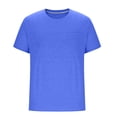 thumbnail image 2 of Plebaso Men's Short Sleeve Crew Neck T-Shirts Casual Solid Color Tshirts Breathable Mens Summer Basic Tees, 2 of 5