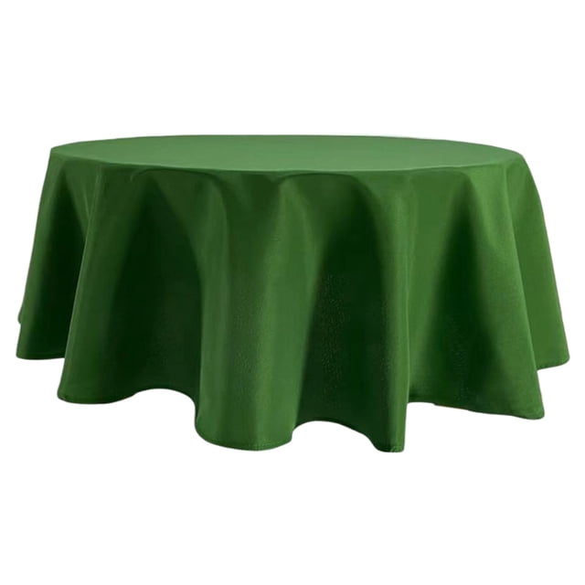 Dvruxg Plastic Tablecloth Fabric Round Tablecloths 48", Fall Water Resistant Spill Proof Tableclothes Small Circle Folding Table Covers Linen for Kitchen, Dining, Wedding