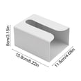 thumbnail image 4 of Dvruxg Wall Mounted Tissue Box Holder, Punch-Free Kitchen Bathroom Paper Organizer(Gray), 4 of 5