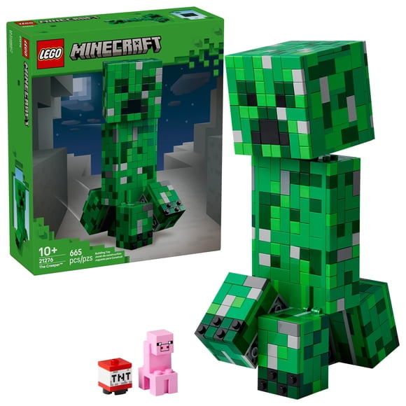 LEGO Minecraft Le Creeper , Décoration sur le Thème du Jeu Vidéo et Jouet de Construction d’une Figurine d’Action 21276