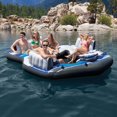 thumbnail image 3 of Intex 5 Seat Lounging Pool Float & 2 Seat Pool Tube Float w/ Cooler & Repair Kit, 3 of 9