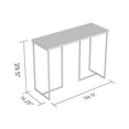 thumbnail image 2 of Safdie & Co. Console Table 39L Dark Taupe Black Metal, 2 of 4