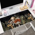 thumbnail image 4 of Cute Forest Witch Magic Mushroom Desk Mat Black Large Extended Mouse Pad XXL Desk Pad Gaming Mousepad Keyboard Mouse Mat for Computer Laptop 31.5''''X15.7'''' Non-Slip Rubber Base with Stitched Edges, 4 of 5
