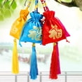 thumbnail image 2 of ziyahi Drawstring Bags Multifunctional Small Gift Bags Perfume Satchel Pouches Household Decoration Cars Jewelries Pouch Red, 2 of 7