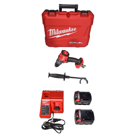 Milwaukee 2903-22 M18 FUEL 18V 1/2 Pouces Trousse de Perceuse/perceuse avec (2) Batteries 5,0 Ah et Chargeur