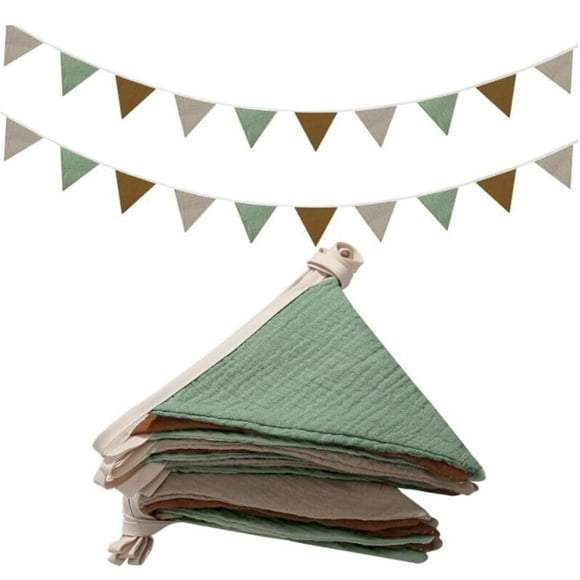 EIGTHTAILReduced Price! Children‘s Room Fabric Bunting Made Of Cotton Nursery Decoration Children Girls Boys Accessories For House Bed Baby Bed Children‘s Bed Wall Decoration Gift