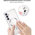 thumbnail image 2 of Supershield Samsung Galaxy S23 Ultra Case MagSafe Collection Hybrid Bumper Protective Phone Cover Slim Design, Matte Finish - Silver, 2 of 3