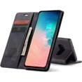 thumbnail image 3 of KOMI Wallet Case for Samsung Galaxy S10e, Premium PU Leather Case Vintage Matte Wallet Flip Cover [Card Slots] [Magnetic Closure] Stand Function Folio Shockproof Full Protection Black, 3 of 5