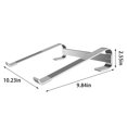 thumbnail image 3 of Cagogo Laptop Stand, Portable Aluminum Alloy Ergonomic Laptop Riser for Desk, Adjustable Height Laptop Holder for 10-18 Inch Notebook, Ventilated Cooling Laptop Stand for Home Office Workstation, 3 of 7