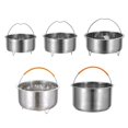 thumbnail image 2 of Ruibeauty Steamer Insert Steamer Pot Stainless Steel Basket Rice Steamer Pressure Cooker, 2 of 5