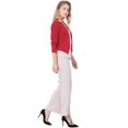 thumbnail image 4 of INSPIRE CHIC Veste Blazer Courte Sans Col pour Femme, de Travail/bureau/affaires Décontracté, 4 of 6