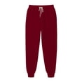 thumbnail image 3 of Pisexur Womens Sweatpants Ribbed Straight Leg Sweatpants High Waist Workout Jogging Pants Trendy Casual Solid Color Sweat Pants Baggy Comfort Drawstring Wide Leg Pants Loungewear with Pockets, 3 of 6