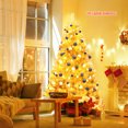 thumbnail image 4 of Gymax 6FT Tinsel Christmas Tree Artificial Hinged w/ Metal Stand Champagne Gold, 4 of 10