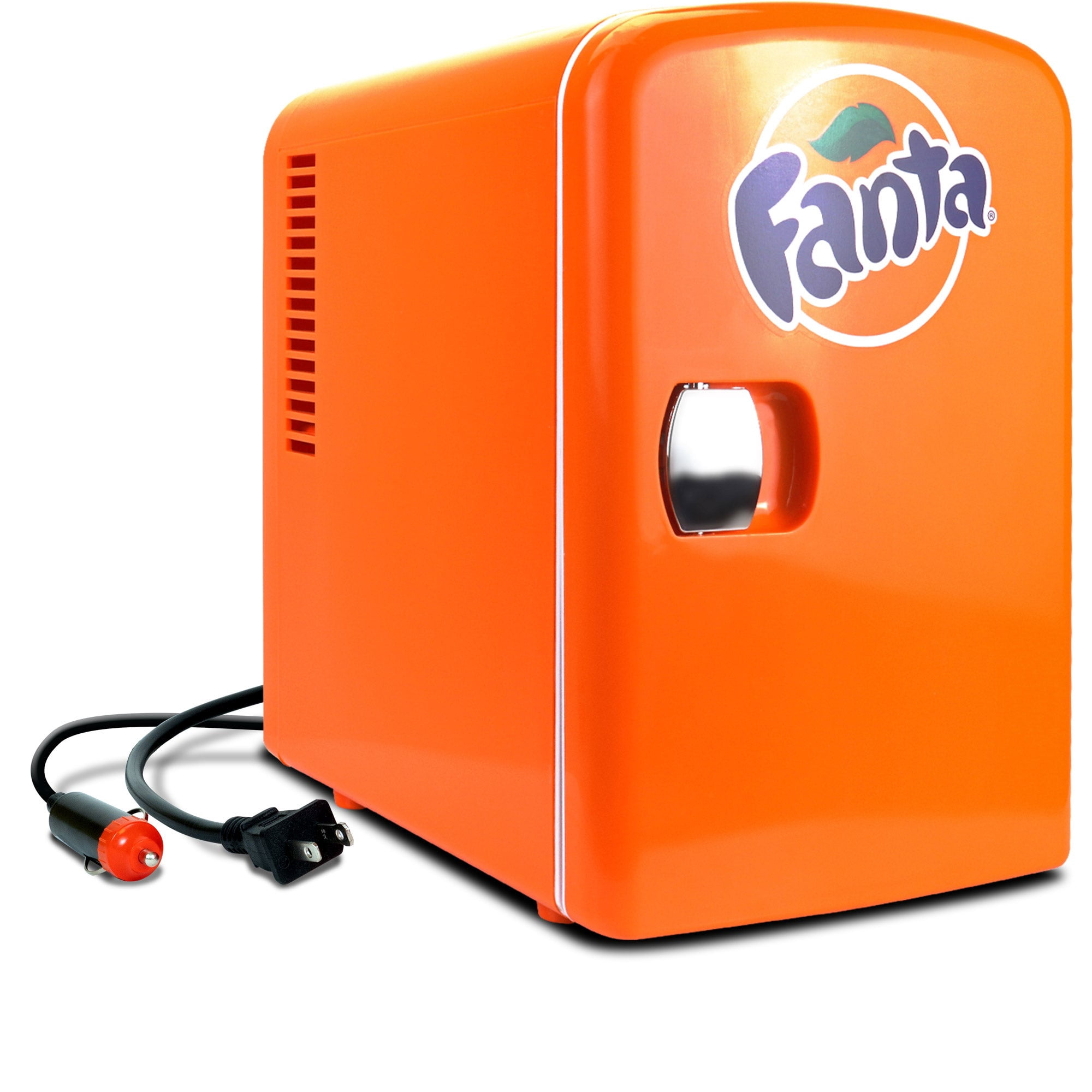 Coca-Cola Fanta Réfrigérateur/Chauffe-Biberon de 4L 12V DC 110V AC Mini Réfrigérateur, Orange