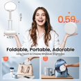 thumbnail image 3 of One Fire Cordless Desk Lamp,Dimmable Small Battery Powered Lights,3600mAh Rechargeable Wireless Table Lamp,Mini Lamp&Portable Light for Bed,Book Reading,Home for Small Spaces,Nail Light,Craft,Office, 3 of 10