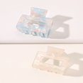 thumbnail image 1 of 2 Pack Hair Claw Clips Tortoise Barrettes Rectangle Shape Clips Fashion Colorful Hair Clips 2.17 Inch Sequins Hair Jaw Clips Matte Rectangle Nonslip Clip, 1 of 4