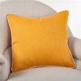 thumbnail image 1 of SARO 808.SF20S 20 in. Square Classic Design Down Filled Throw Pillow - Saffron, 1 of 1