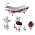 thumbnail image 1 of Dollhouse Furniture Mini Toy Life Scene decor White and Red, 1 of 8