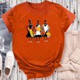 thumbnail image 5 of Dadaria Hauts pour Femmes Chemise Orange T-Shirt à Manches Courtes T-Shirt Col Rond Tee d'Été Chandail Blouses L, 5 of 5
