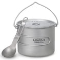 thumbnail image 2 of Lixada Pot Léger en Titane 750 ml avec Spork Pliable pour Camping, Randonnée, Backpacking, Pique-Nique en Plein Air, 2 of 7