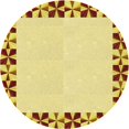 thumbnail image 1 of Ahgly Company Tapis d'Intérieur Lavable en Machine Carré Transitionnel Sedona Brun, 3 Pieds Carré, 1 of 7