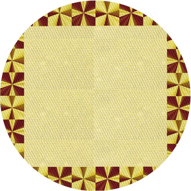 Ahgly Company Tapis d'Intérieur Lavable en Machine Carré Transitionnel Sedona Brun, 3 Pieds Carré