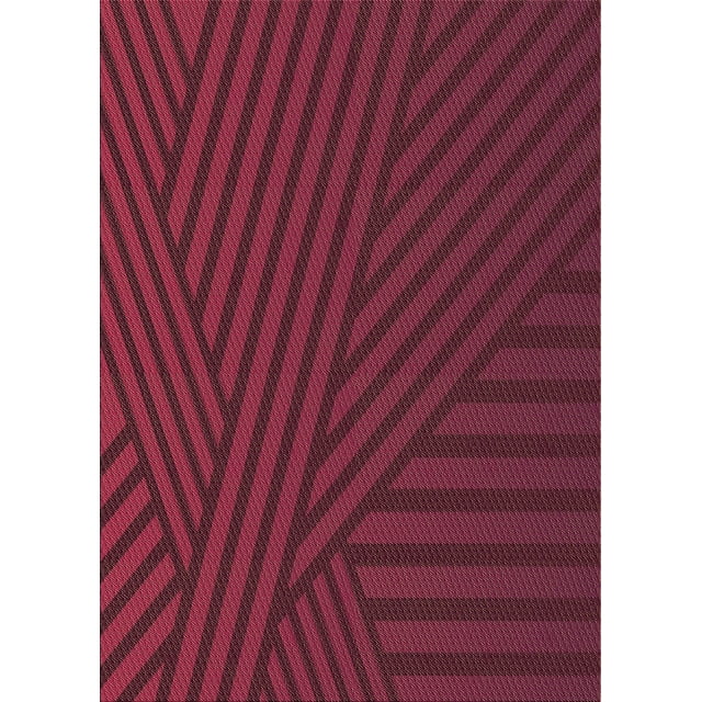 Ahgly Company Machine Washable Indoor Rectangle Transitional Bright Maroon Red Area Rugs, 8' x 12'