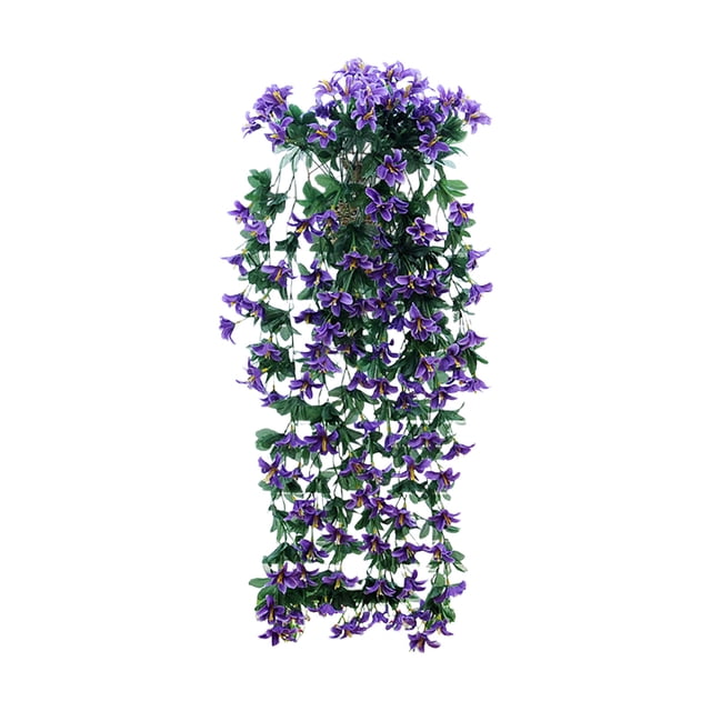 Mlkoz Home Decoration, Simulation Lilys Rattan Artificial Flower Wall Hanging Basket Indoor And or Decorative Flowers Suitable For Decorating Indoor Wedding, Men Gifts