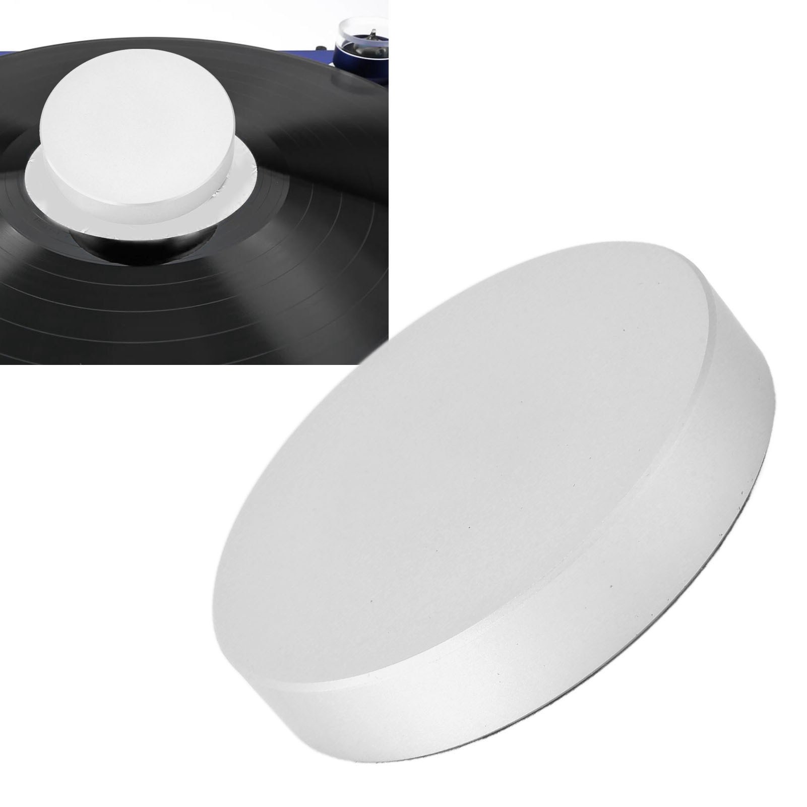 Aluminum Alloy Turntable Disc Stabilizer, HiFi Vibration Dampening, Full Compatibility, Sturdy and Lightweight, for  Record Players