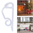 thumbnail image 1 of 100pcs Christmas Lights Clips Plastic Gutter Clips String Light Hooks Reusable Frostproof Holiday Light Clips for Yards Eaves, 1 of 7