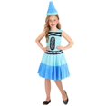 thumbnail image 1 of Robe de Costume pour Enfant en Craie de Cire Bleu, 1 of 5