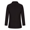 thumbnail image 3 of IROINID Blazer Court pour Femmes Veste à Col Cranté Couleur Unie Manches Longues avec Poches, Noir, 3 of 6