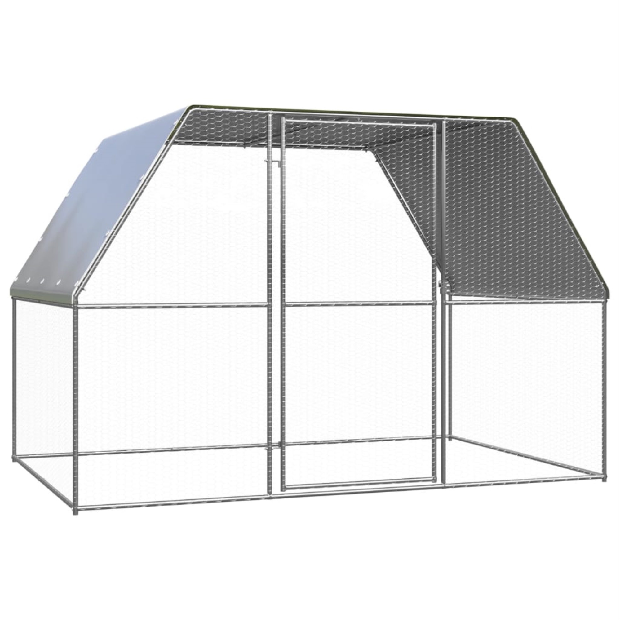vidaXL Cage à Poulet Extérieure 3x2x2 m Acier Galvanisé