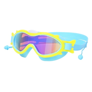 Pisexur Lunettes de Natation pour Enfants de 3 à 15 Ans, 1 Paquet de Lunettes pour Enfants pour la Natation avec Couvre-Nez, Sans Fuite, Antibuée, en Liquidation