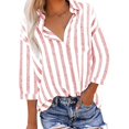 thumbnail image 1 of Xihbxyly Hauts Grande Taille pour Femmes Manches 3/4 Mode Décontractée Imprimé Manches Courtes Col Rond Blouses Chemises Offres Hebdomadaires, 1 of 7