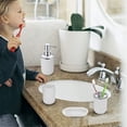 thumbnail image 2 of 4 Piece Bathroom Accessory Set With Soap Dispenser Pump, Toothbrush Holder, Tumbler And Soap Dish, 2 of 6