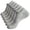 Grey, variant on B91xZ Crew Cut Work Socks for Men Athletic Cushioned Breathable Low Cut Tab with Arch Support,Black L