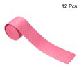 thumbnail image 2 of Unique Bargains 43.3' Round Groove Non-Slip PU Tennis Racket Overgrip Tape Wraps Red 12 Pack, 2 of 6
