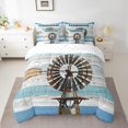 thumbnail image 2 of YST Rustic Farmhouse Comforter Set with Sheets, 7-Piece, King Size, 2 of 5