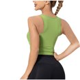 thumbnail image 4 of Yuyuzo Crop Tops for Women Sleeveless Shirts Deep V Neck Going out Tops Ribbed Knit Basic Tees, 4 of 4