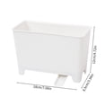 thumbnail image 3 of Over Cabinet Compost Bin, Food Scrap Collector, Kitchen Drainboard Caddy, Sink Side Garbage Bowl, Countertop Waste Container, 3 of 9